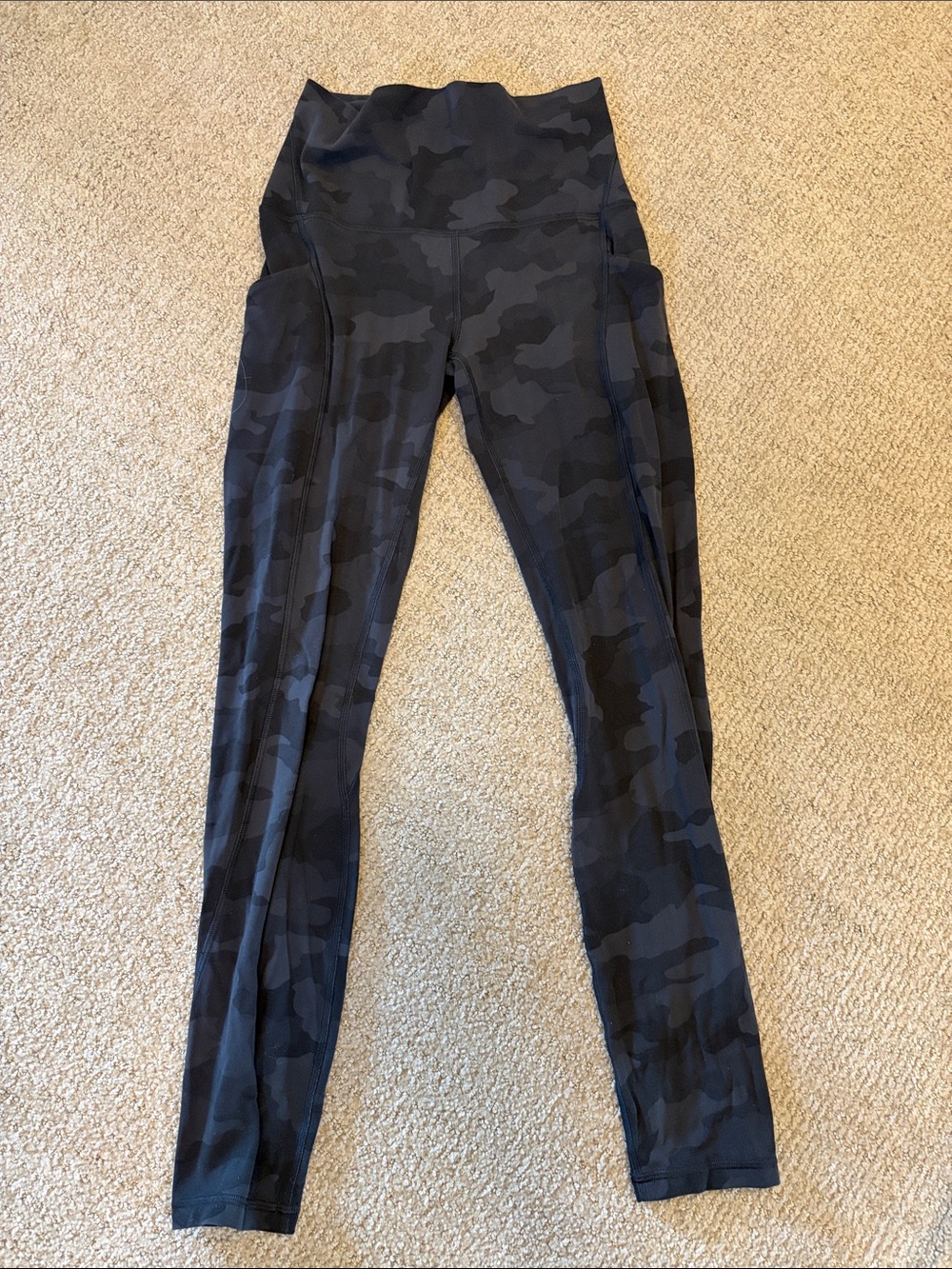 lululemon athletica Black Camo High-Rise Leggings size 4